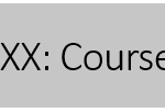 ENGR XXX: Course Name Highlighted Text